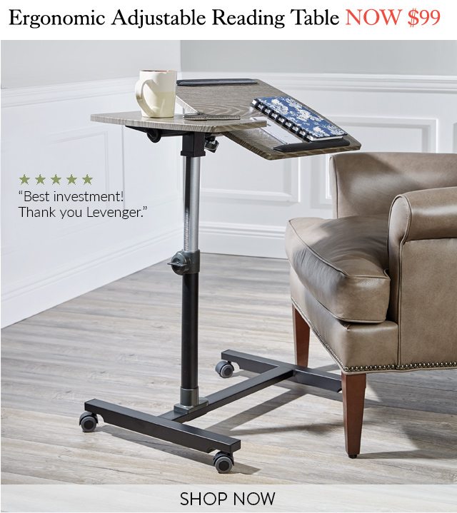 Shop the Ergonomic Adjustable Reading Table