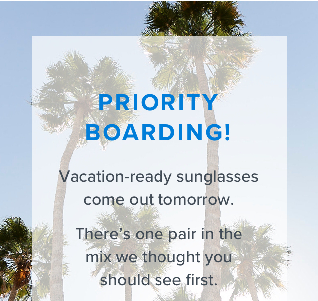 Priority Boarding!