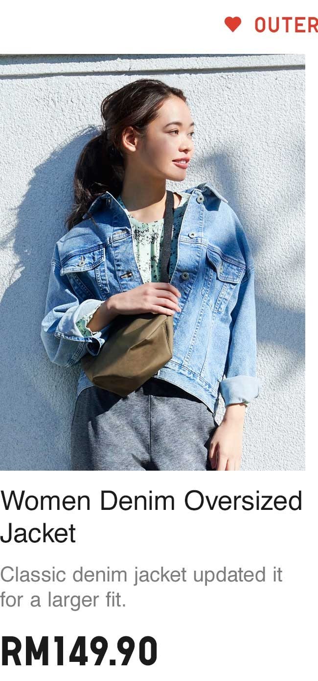 WOMEN DENIM OVERSIZED JACKET