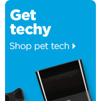 Get techy. Shop pet tech >