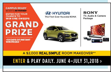 Enter & play daily. June 4-July 31,2018