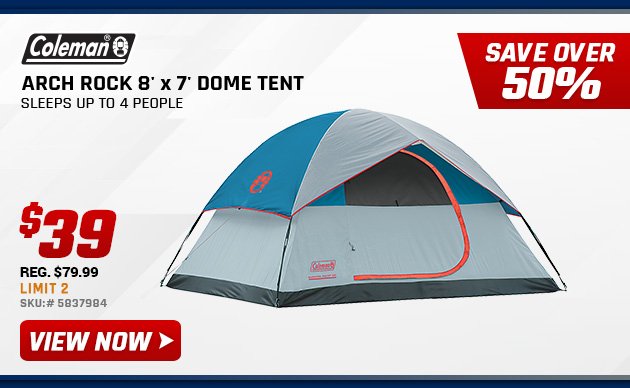 $39 Coleman Dome Tent + Other 1 Day 