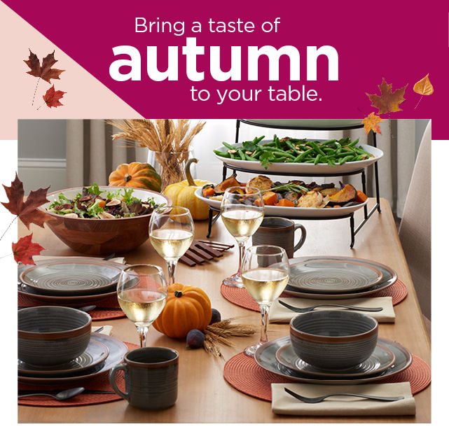 bring a taste of autumn to your table. shop now.