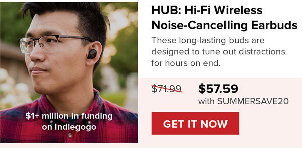 HUB: HiFi Wireless Noise Cancellation Earbuds