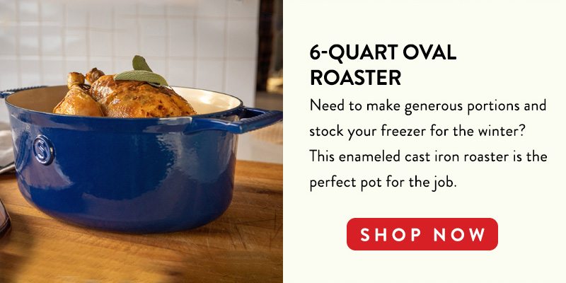 6-QUART OVAL ROASTER SHOP NOW