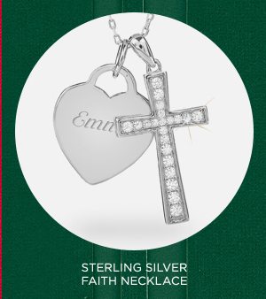 Sterling Silver Faith Necklace