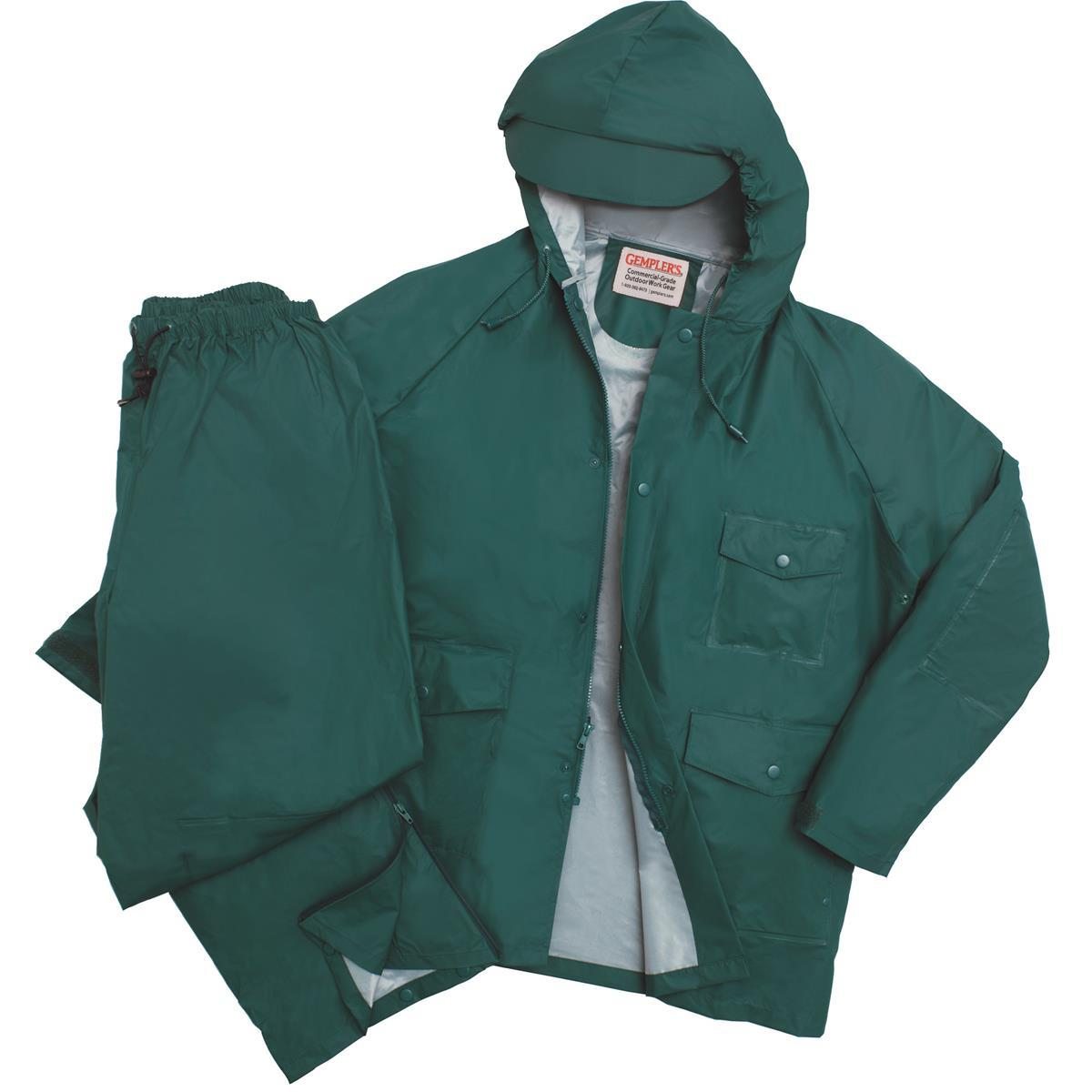 Image of PVC-on-Nylon Rain Jacket and Pants