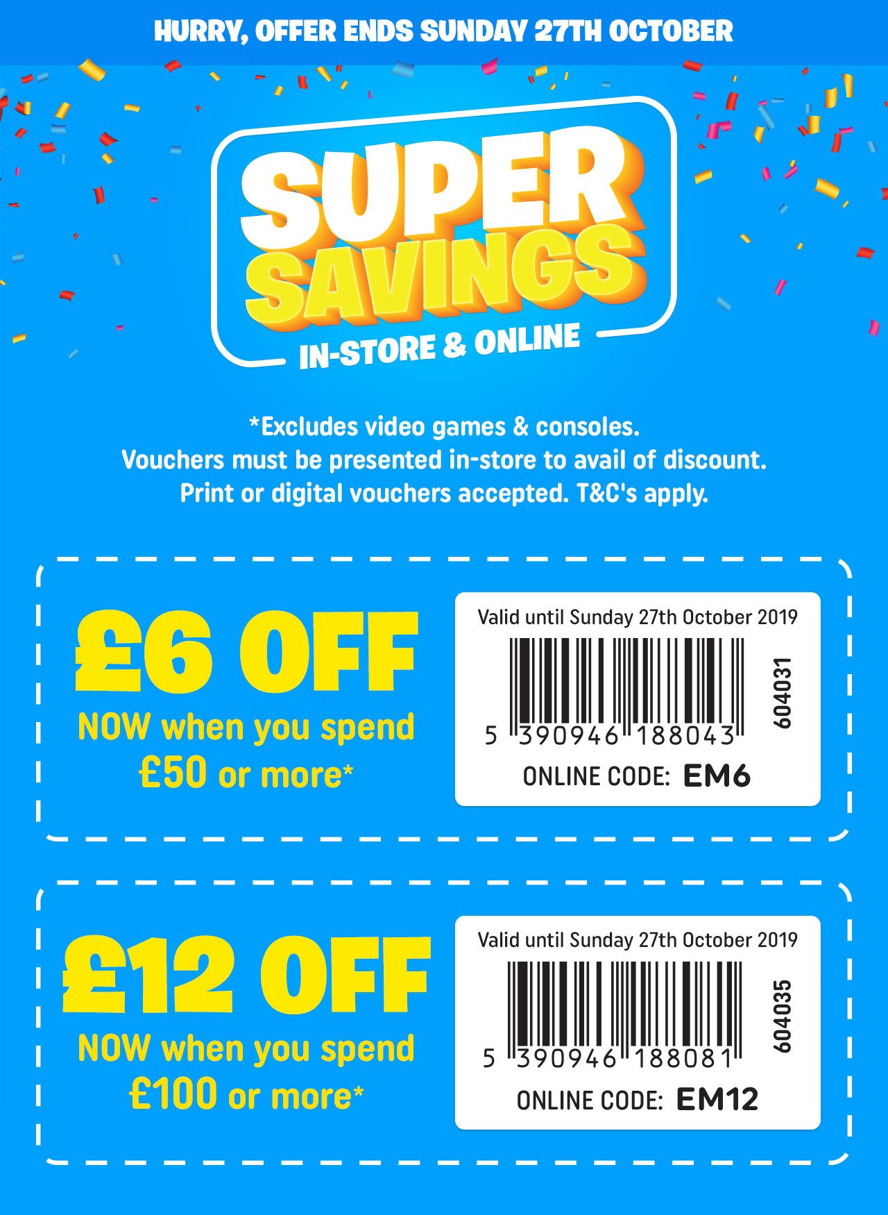 smyths discount vouchers