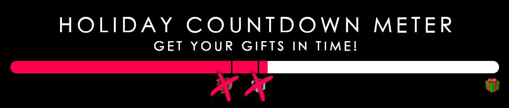 Holiday countdown meter - Get your gifts in time!