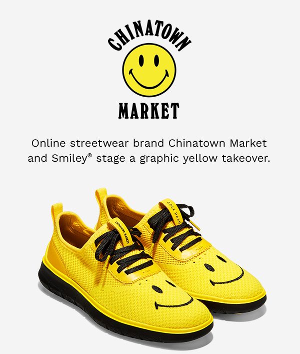 CHINATOWN MARKET | Online streetwear brand Chintown Market and Smiley state a graphic yellow takeover.