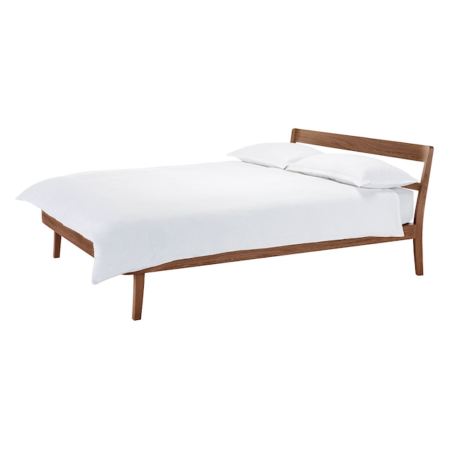 TATSUMA WALNUT Double bed frame 135cm