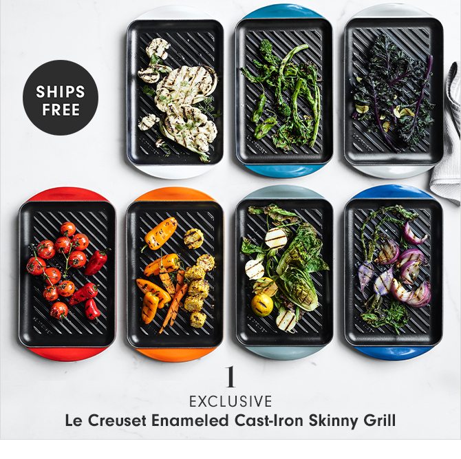 1 - EXCLUSIVE - Le Creuset Enameled Cast-Iron Skinny Grill