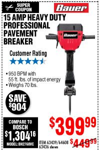 View 15 Amp 70 Lb. Pro Breaker Hammer