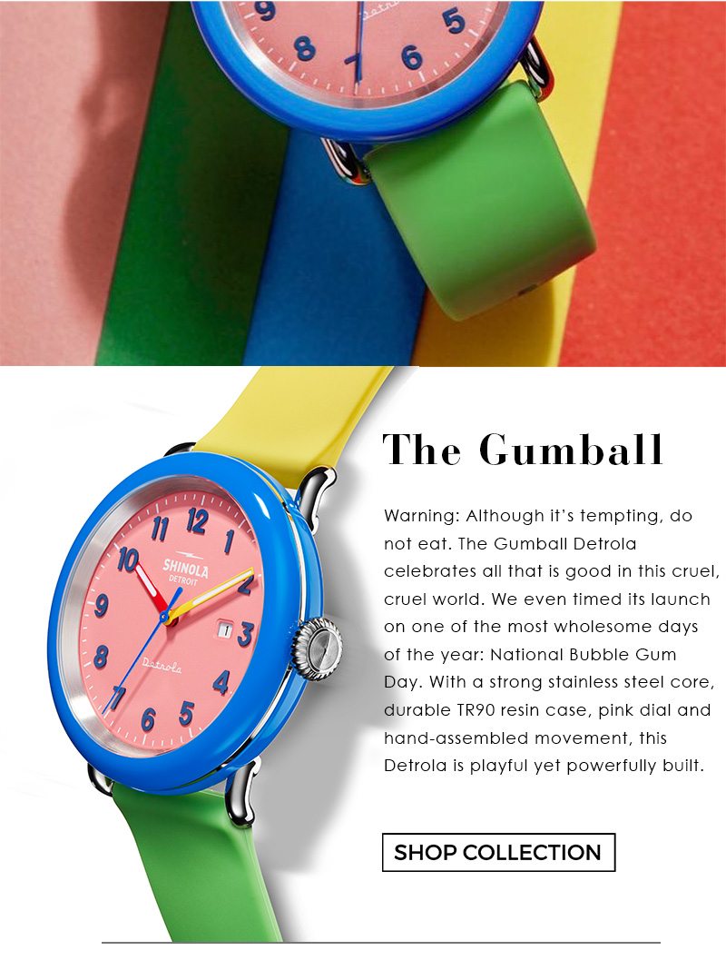 Shinola gumball online watch