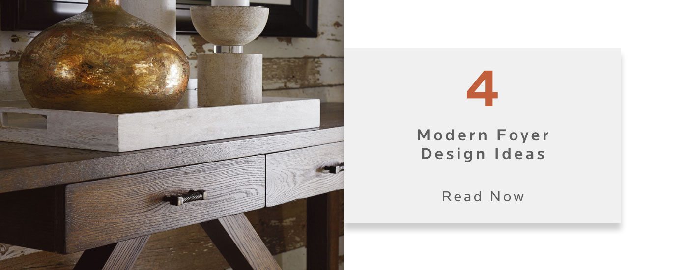 Modern Foyer Design Ideas. Read on the Bassett Blog.