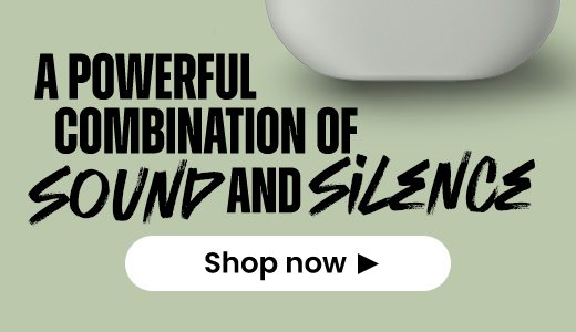 A POWERFUL COMBINATION OF SOUND AND SILENCE | Shop now