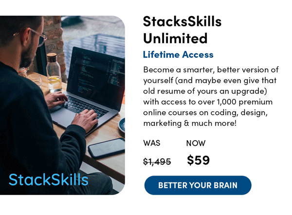 StackSkills Unlimited Lifetime Access | Better Your Brain 