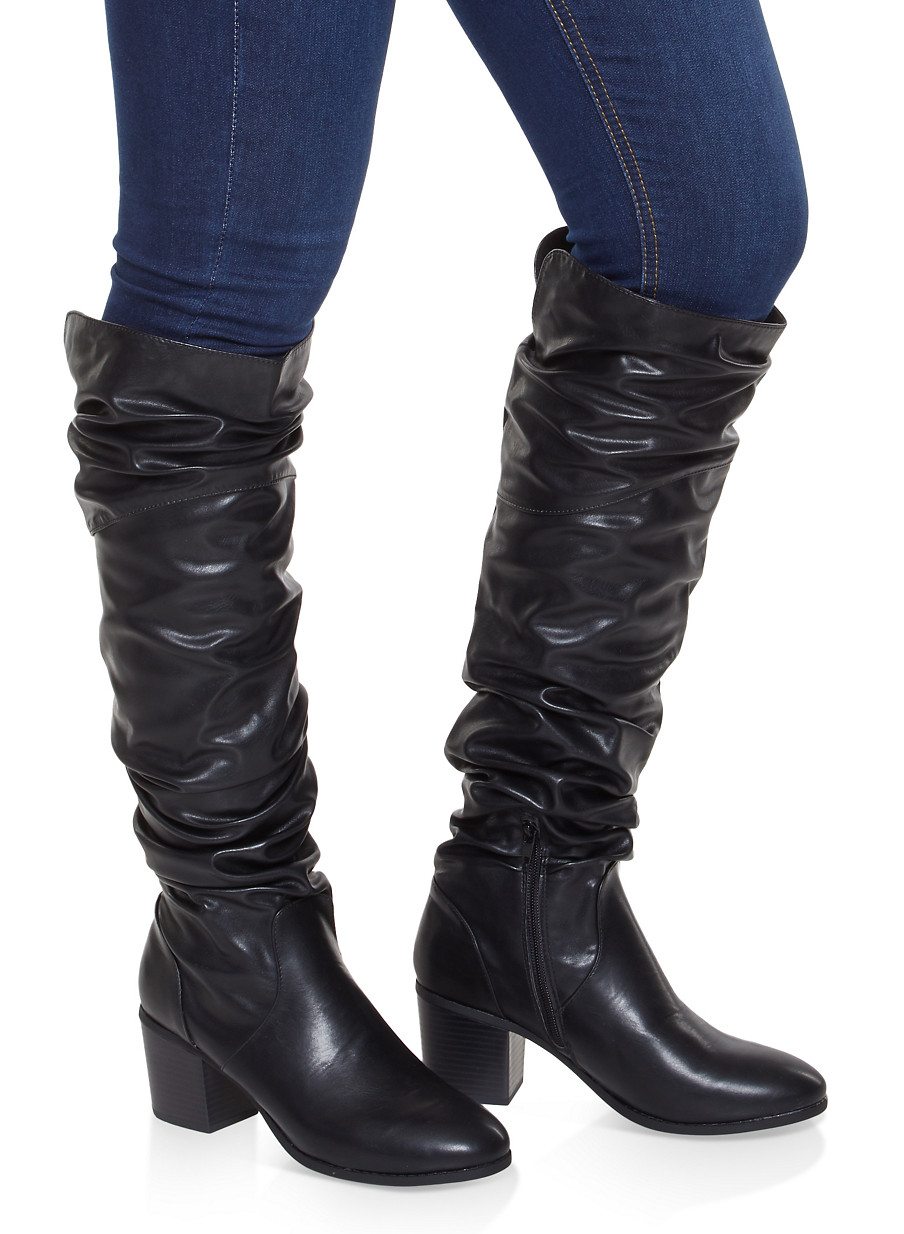 Ruched Tall Boots