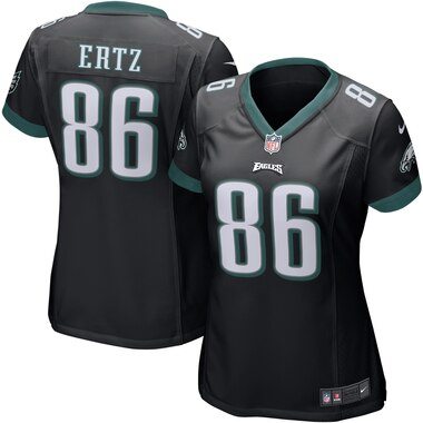 Nike Zach Ertz Philadelphia Eagles Women's Black Game Jersey