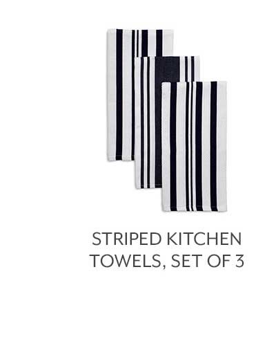 Striped Kitchen Towels, Set of 3