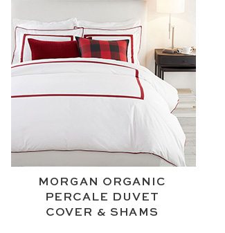 Pearl Organic Percale Duvet Cover & Shams