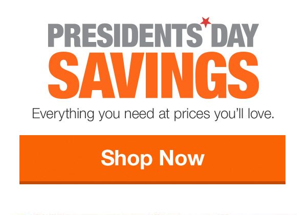Presidents' Day Savings Shop Now