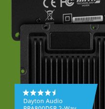 Dayton Audio PPA800DSP 2-Way Plate Amplifier 800W 2-Channel with DSP and Bluetooth, 4.5 stars. SHOP NOW