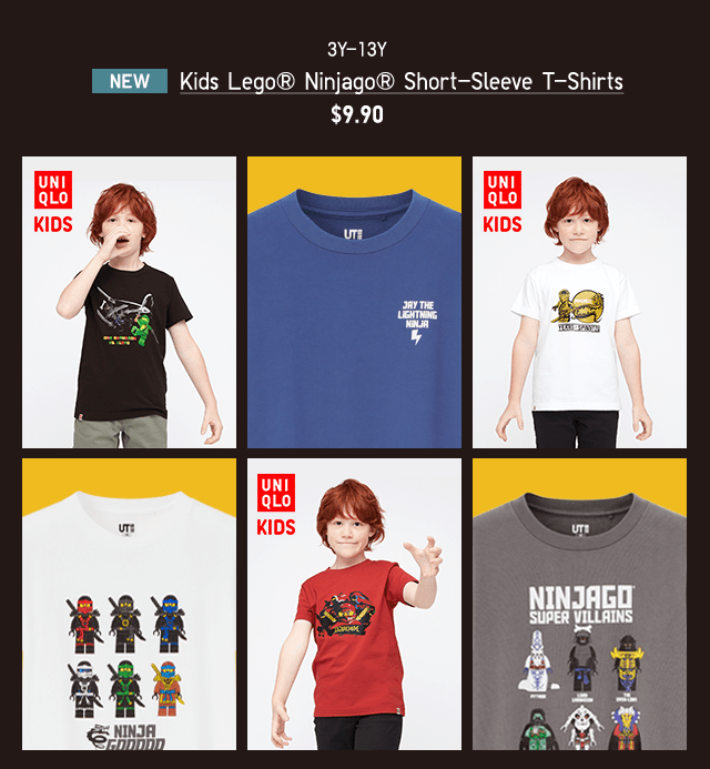 BANNER4 PDP - KIDS LEGO NINJAGO SHORT-SLEEVE T-SHIRTS