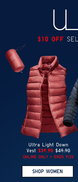 ULTRA LIGHT DOWN VEST $39.90 - SHOP WOMEN