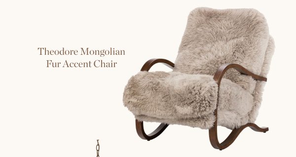 Theodore Mongolian Fur Accent Chair