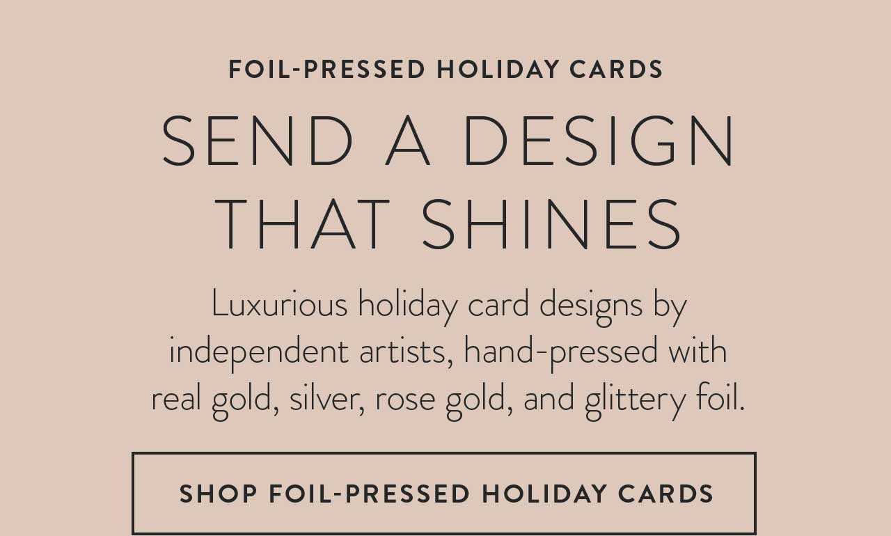 Shop Foil-Pressed Holiday Cards