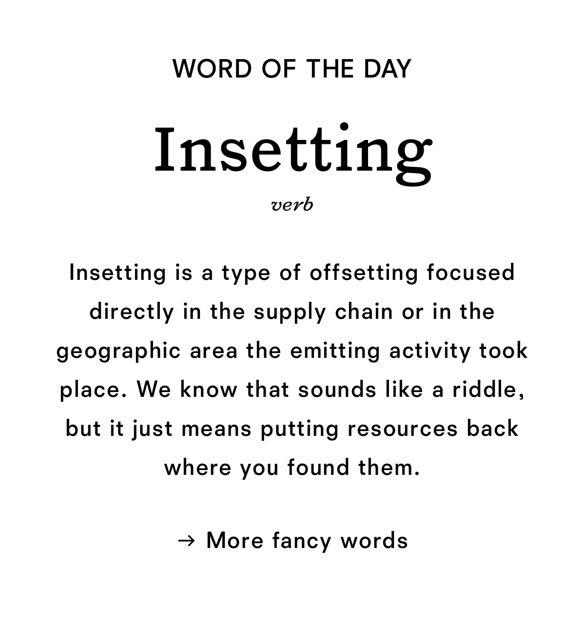 Insetting