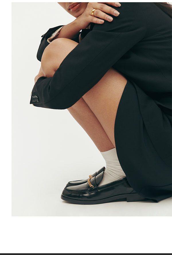 Adina Chain Loafer Black