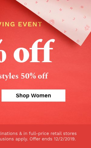 Grand Giving Event | 30% off | With select styles 50% off