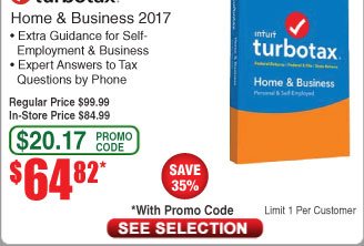 best price for turbotax premium 2017