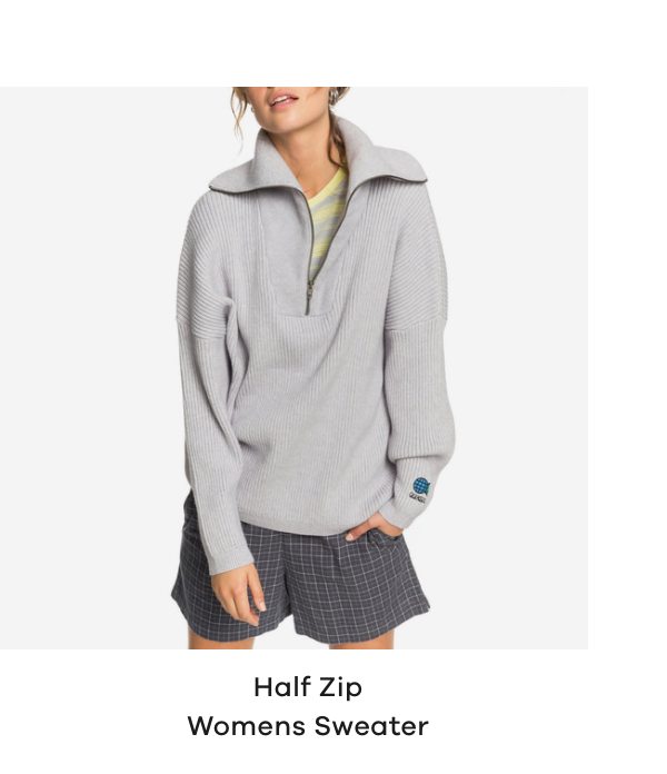 Quiksilver Half Zip Womens Sweater
