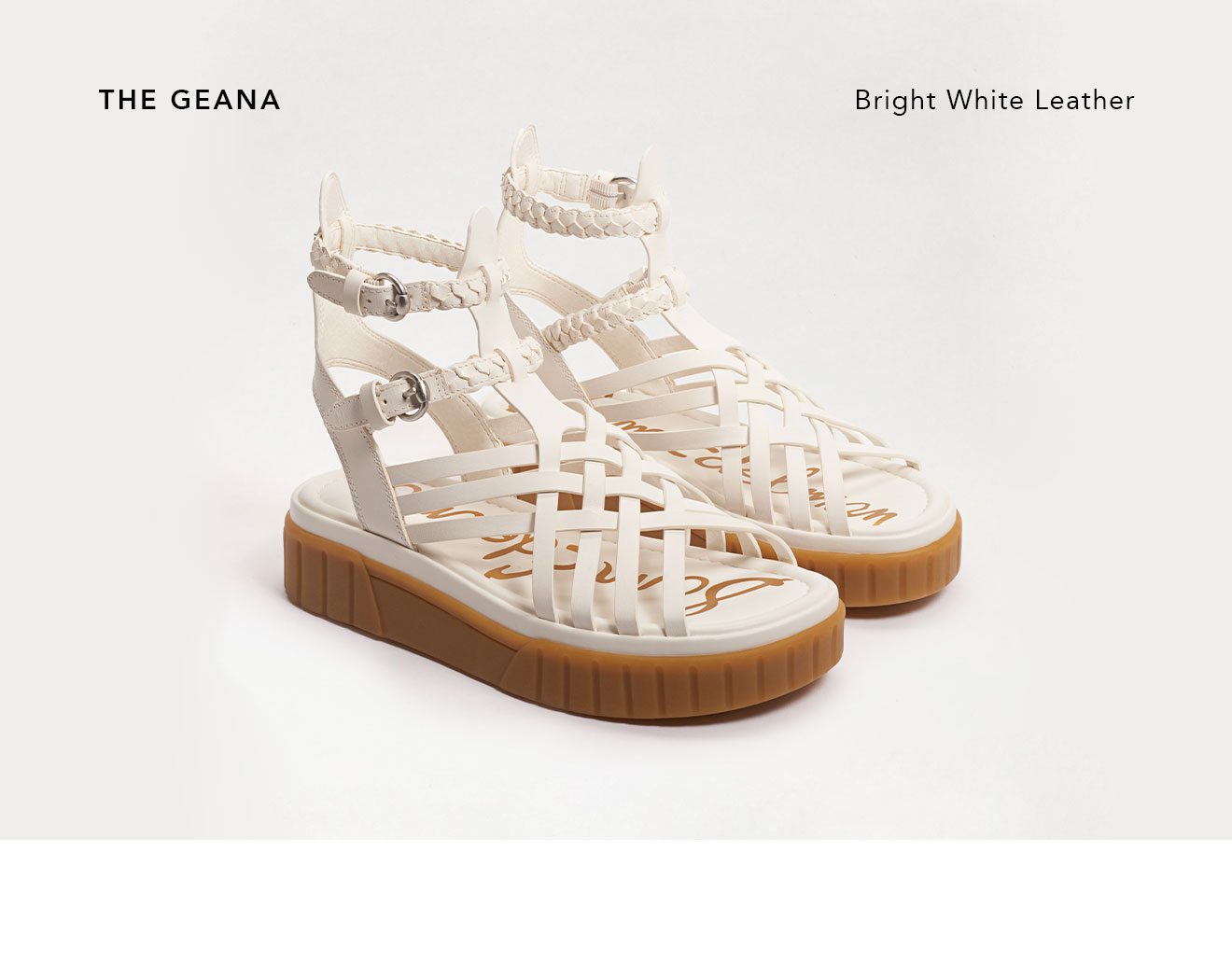 The Geana Bright White Leather 