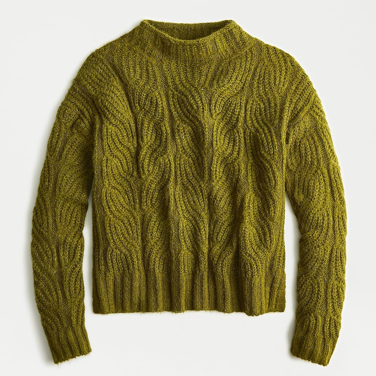 Pointelle cable sweater