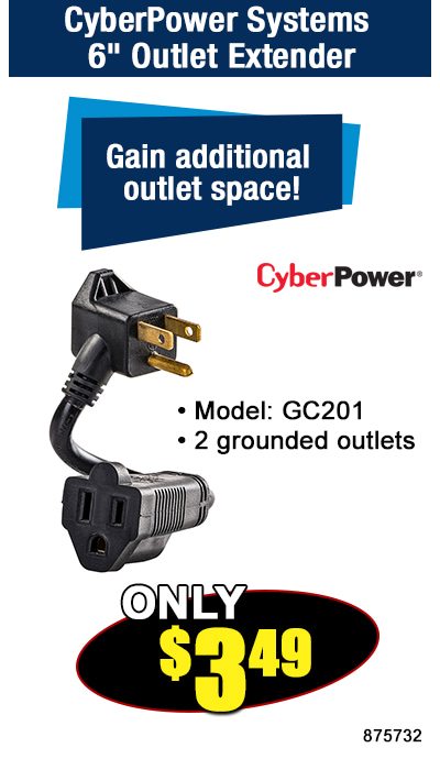 CyberPower Systems 6 in Outlet Extender