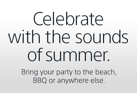 Celebrate with the sounds of summer. Bring your party to the beach, BBQ or anywhere else.