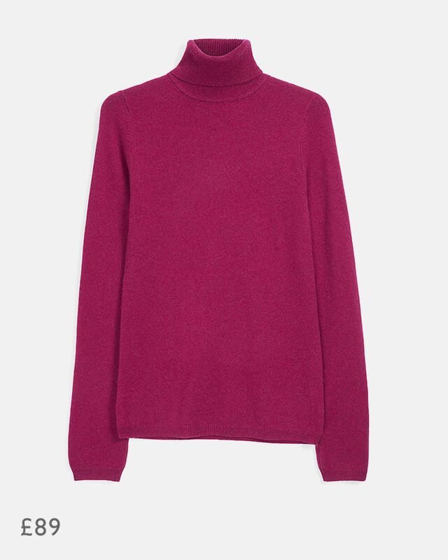 John Lewis & Partners Cashmere Roll Neck Sweater, £89
