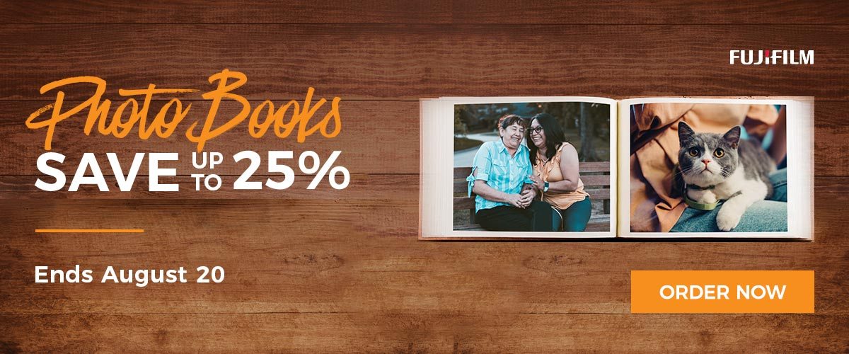 Save up to 25% off Photo Books. Ends August 20