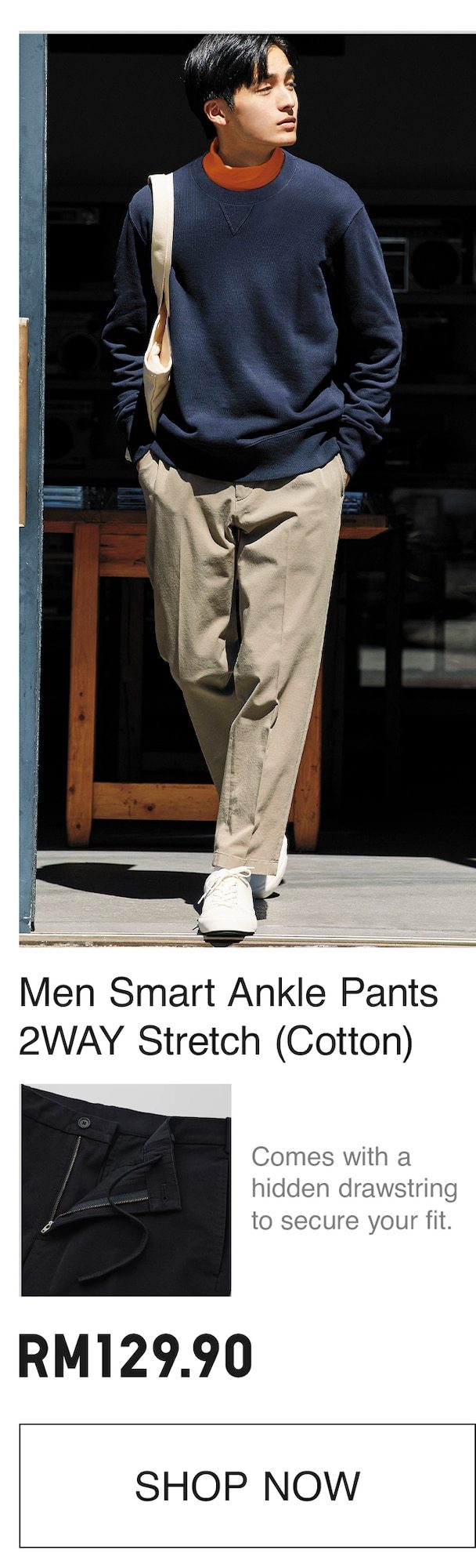 MEN SMART ANKLE PANTS