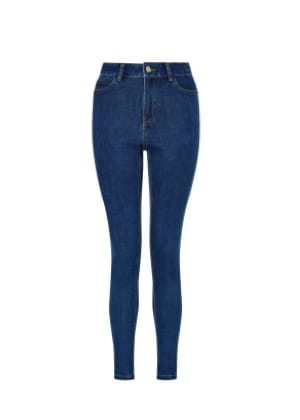 Iris skinny jeans with organic cotton and recycled polyester blue