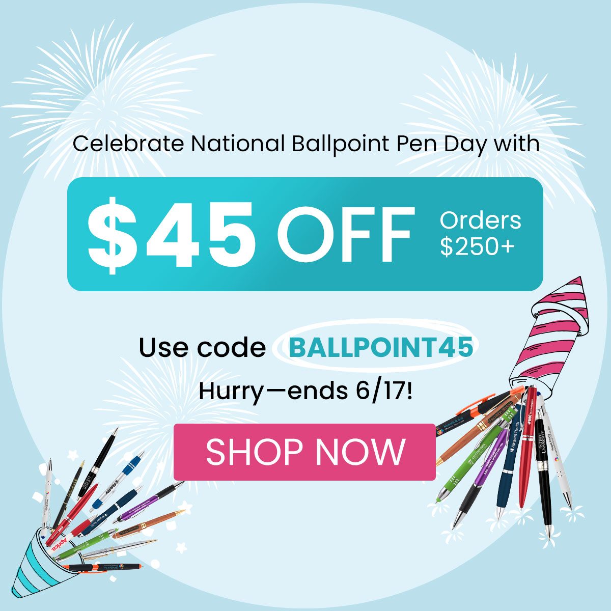 $45 Off Orders $250+. Use code BALLPOINT45. Ends 6/17