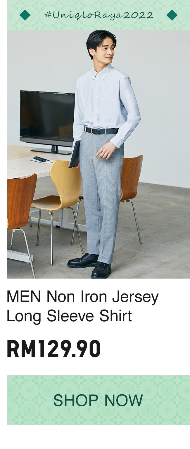 MEN Non Iron Jersey Long Sleeve Shirt