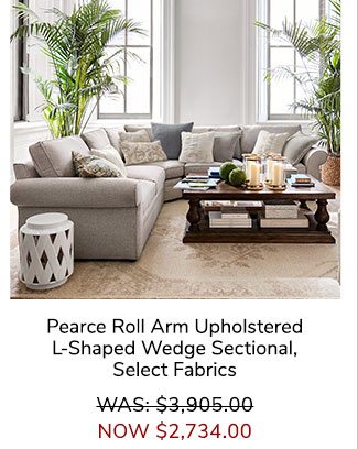 Pearce Sectional Down Basketweave Slub 3PC-L Wedge Ash