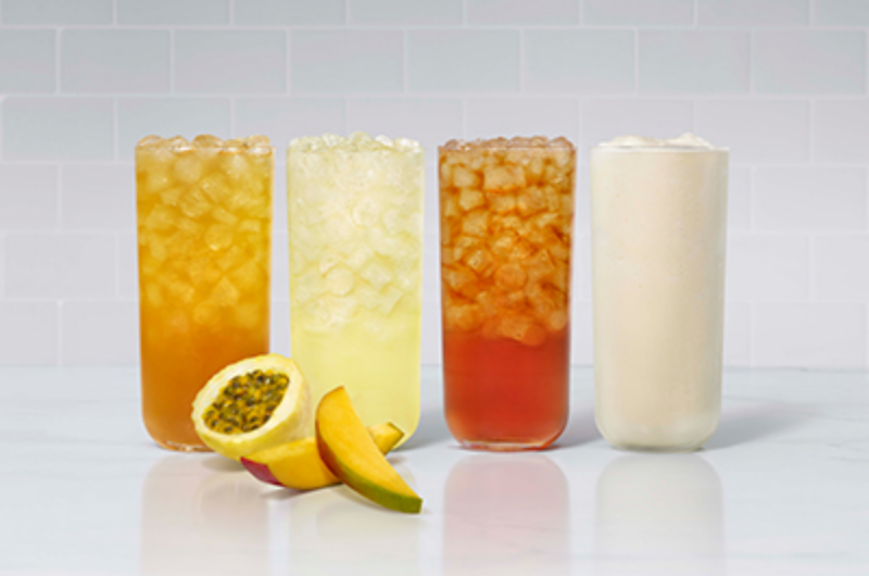 Mango Passion Drinks, Mango Passion Sunjoy®, Mango Passion Lemonade, Mango Passion Iced Tea, Mango Passion Frosted Lemonade