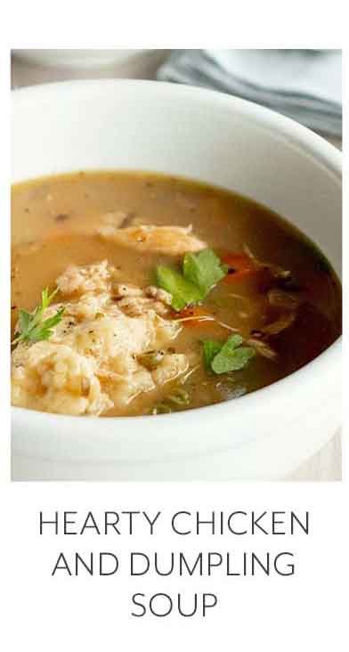 Online Hearty Chicken & Dumpling Soup (Eastern Time)