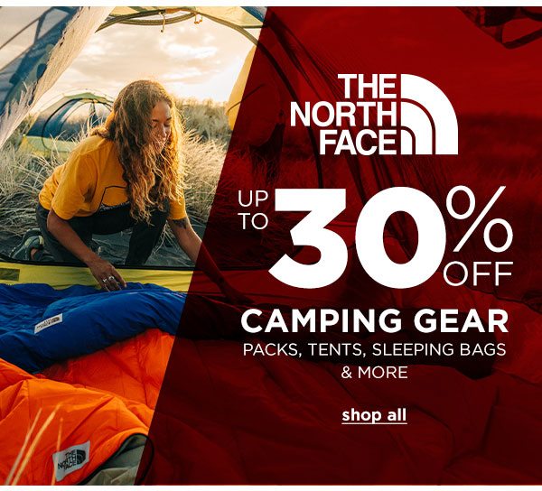 Up to 30% OFF The North Face Camping Gear - Click to Shop All